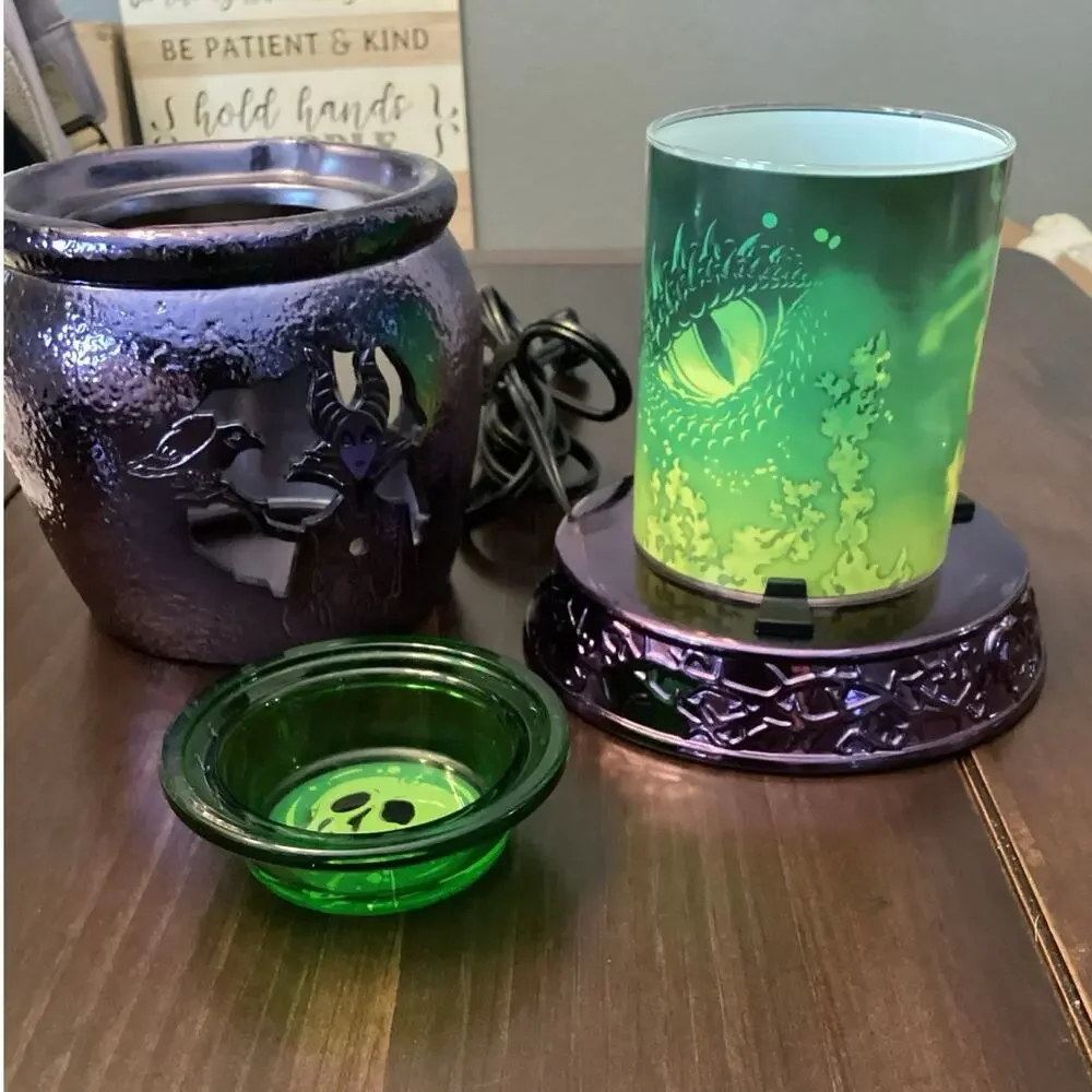Disney Villains Scentsy Wax Warmer Limited-Edition Metallic Purple Cauldron
